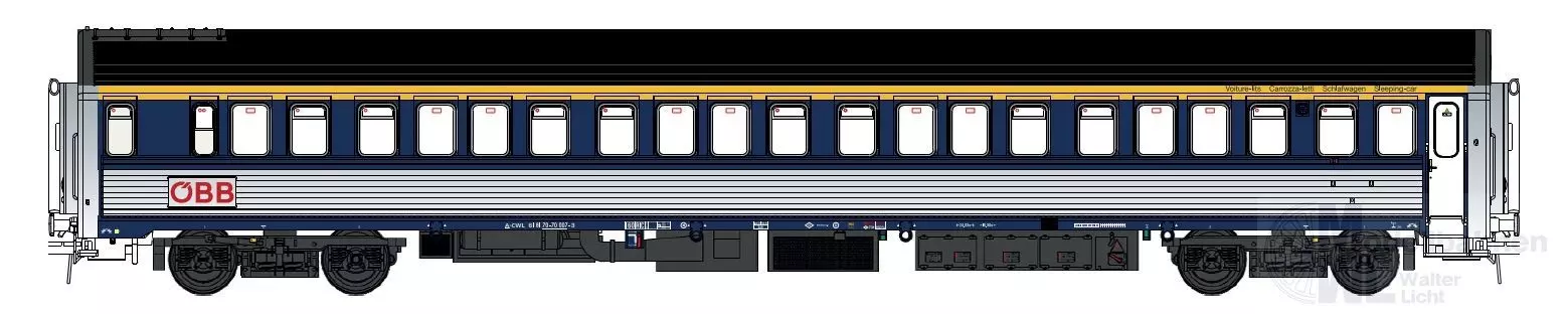 LS Models 97999N - Schlafwagen ÖBB Ep.IV/V WLAB AB30 N 1:160