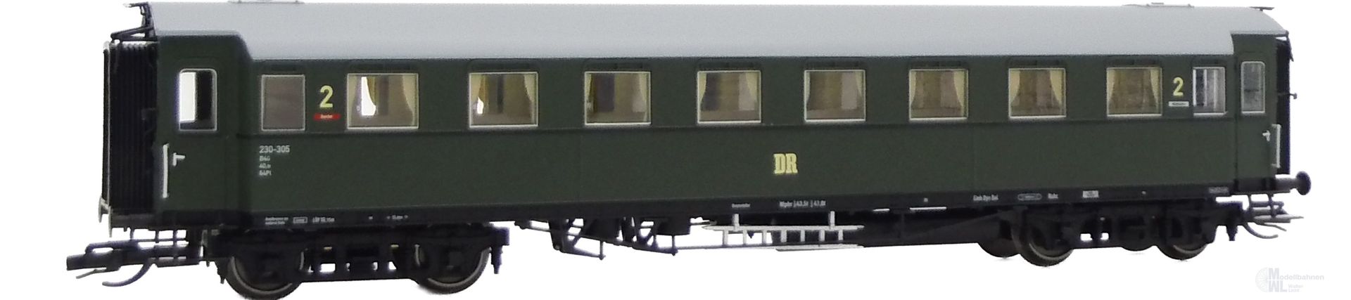 Saxonia Modellbau 120184-2 - Personenwagen DR Ep.II C4Ü Sa 07 Beleuchtung TT 1:120