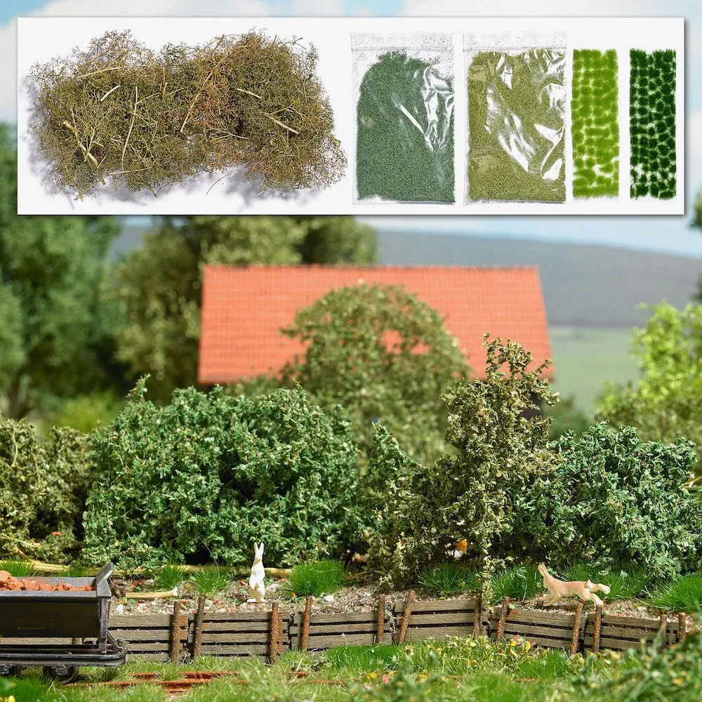 Busch 6804 - Start-Set Pflanz-Set für Waldrand, Unterholz oder Böschung H0 1:87