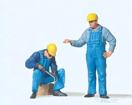 Preiser 45076 - Arbeiter mit Schutzhelm beim Schweißen Spur G