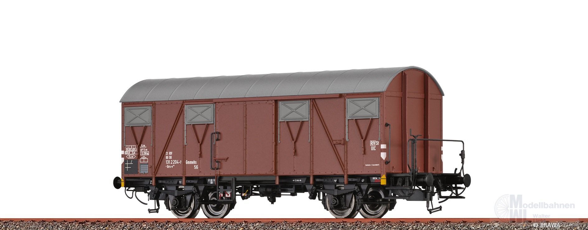 Brawa 50145 - Güterwagen ged. DB Ep.IV Grs-v212 H0/GL Brawa 50145 - Güterwagen ged. DB Ep.IV Grs-v212 H0/GL