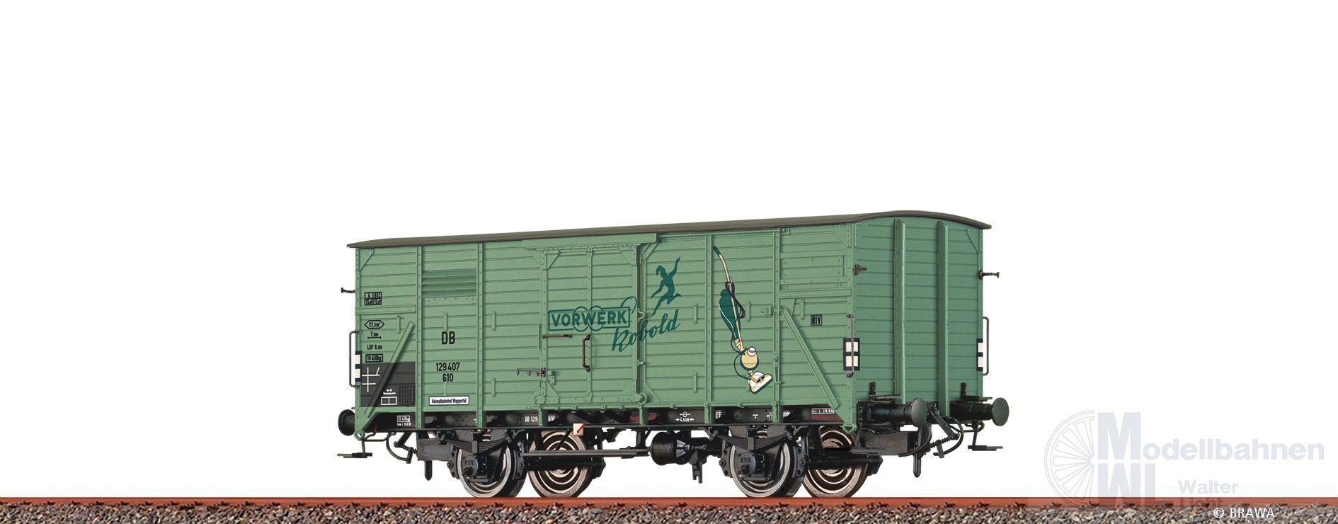 Brawa 50960 - Güterwagen ged. DB Ep.III Vorwerk G10 H0/GL Brawa 50960 - Güterwagen ged. DB Ep.III Vorwerk G10 H0/GL