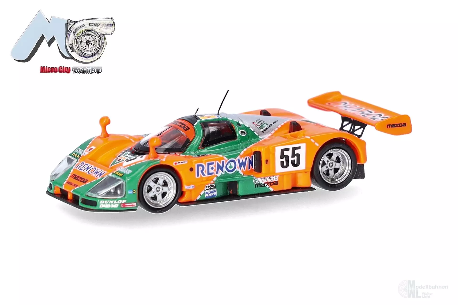 Herpa 87MC000080 - Mazda 787B 55, orange/grün H0 1:87