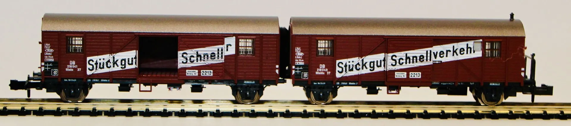 Trix 13624 - MINITRIX - Leig-Einheit DB Ep.III Stückgut Schnellverkehr N 1:160