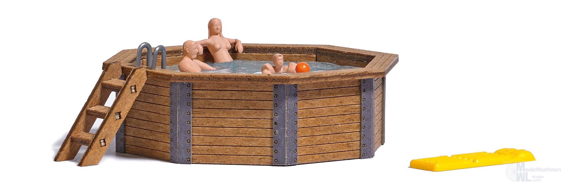 Busch 1832 - Gartenpool mit Familie H0 1:87 Busch 1832 - Gartenpool mit Familie H0 1:87