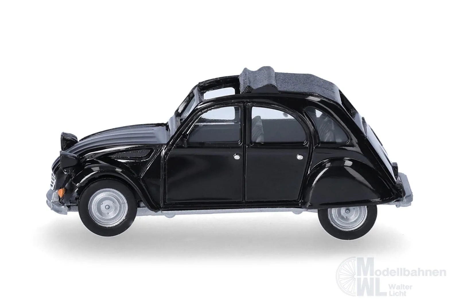 Herpa 027632-007 - Citroën 2 CV mit Queue schwarz H0 1:87