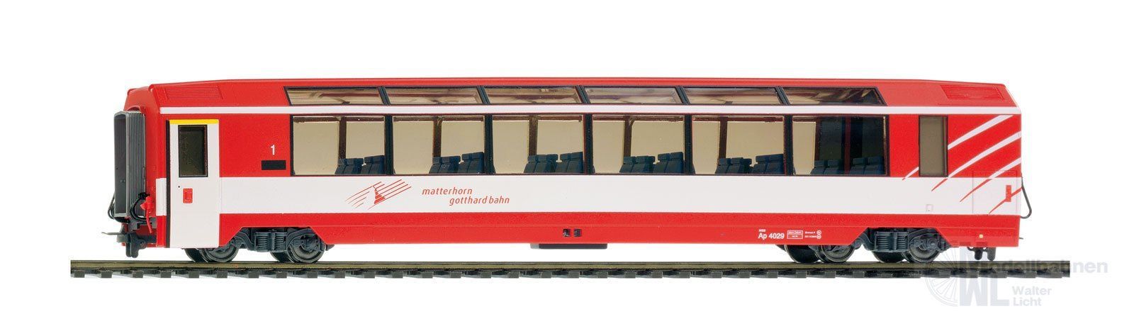 Bemo 3288563 - Panoramawagen MGB Api 4033 H0m SCHMALSPUR