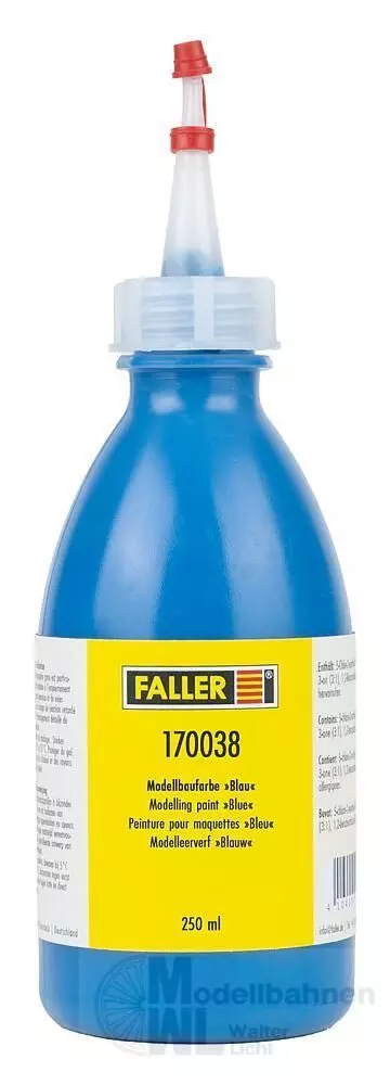 Faller 170038 - Modellbaufarbe blau 250 ml