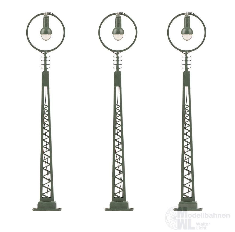 Faller 272125 - LED-Gittermast-Ringleuchte 3 Stück N 1:160 Faller 272125 - LED-Gittermast-Ringleuchte 3 Stück N 1:160