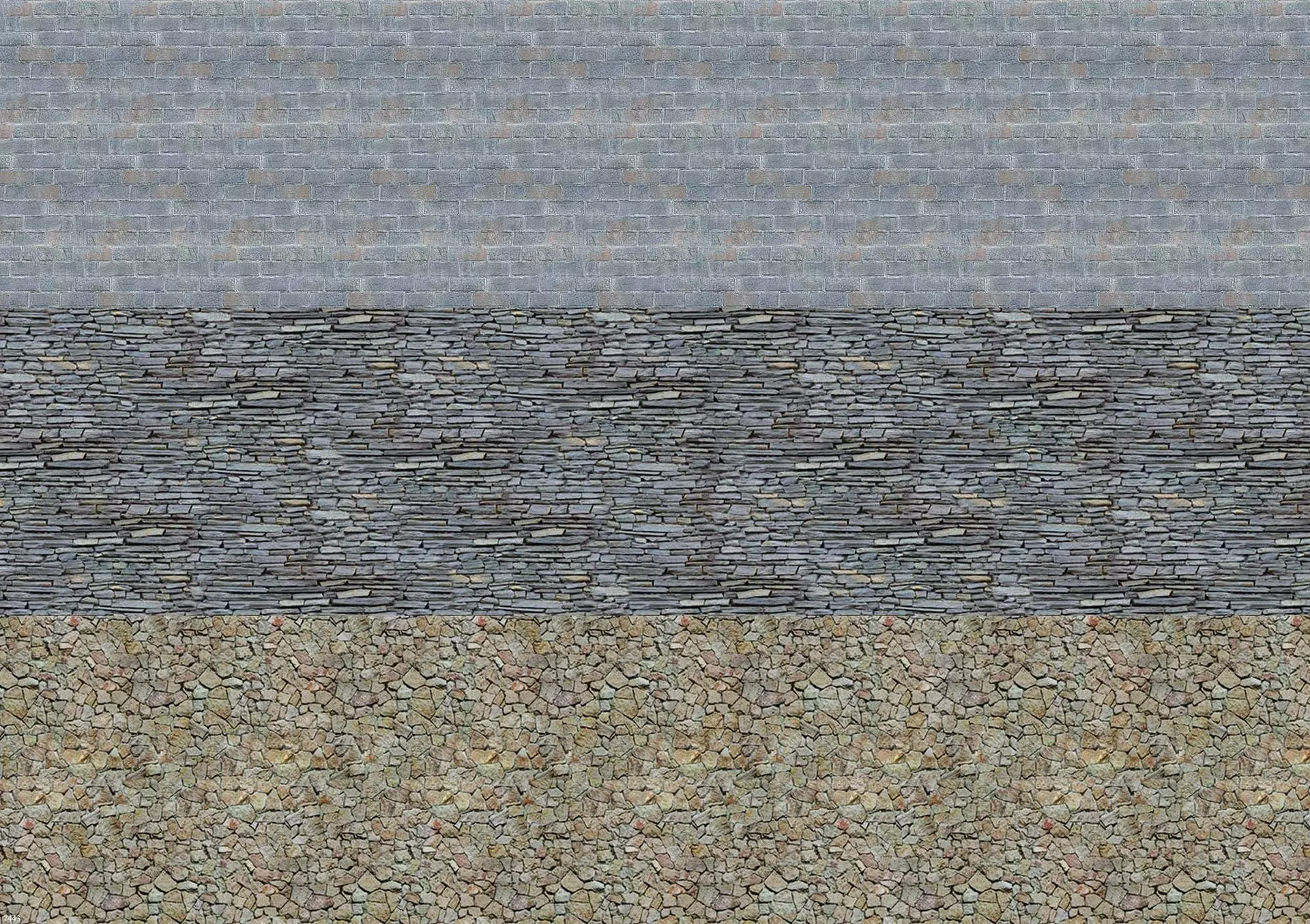 Busch 7443 - Dekoplatte Mauern & Sockel H0 1:87