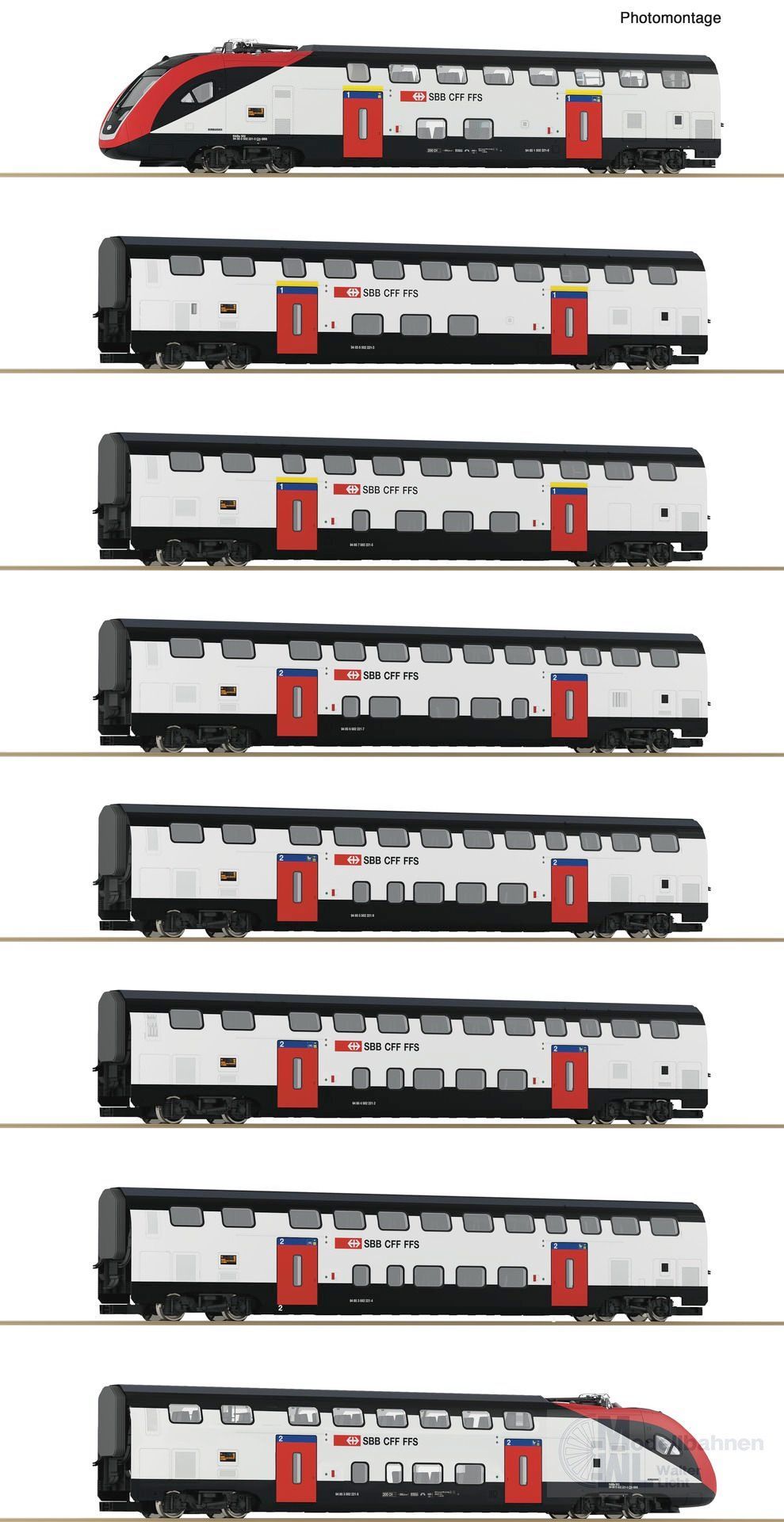 Roco 7720007 - Triebzug RABe 502 SBB Ep.VI 8.tlg. H0/WS Sound