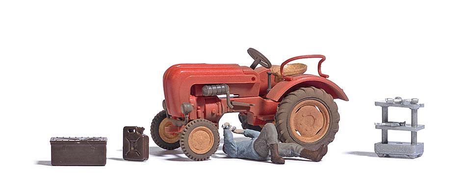 Busch 7937 - A-Set: Traktorreparatur H0 1:87 Busch 7937 - A-Set: Traktorreparatur H0 1:87
