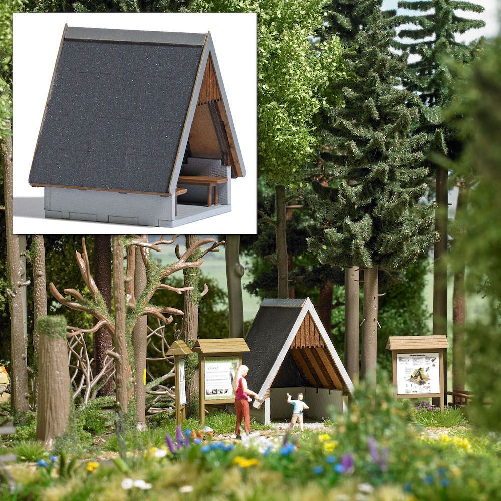 Busch 1560 - Schutzhütte (Wiederauflage) H0 1:87 Busch 1560 - Schutzhütte (Wiederauflage) H0 1:87