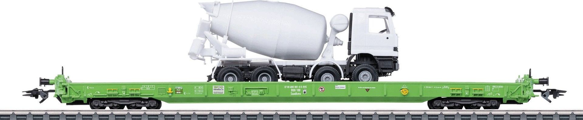 Märklin 47402 - Niederflurwagen BUG Ep.VI mit Fahrmischer H0/WS