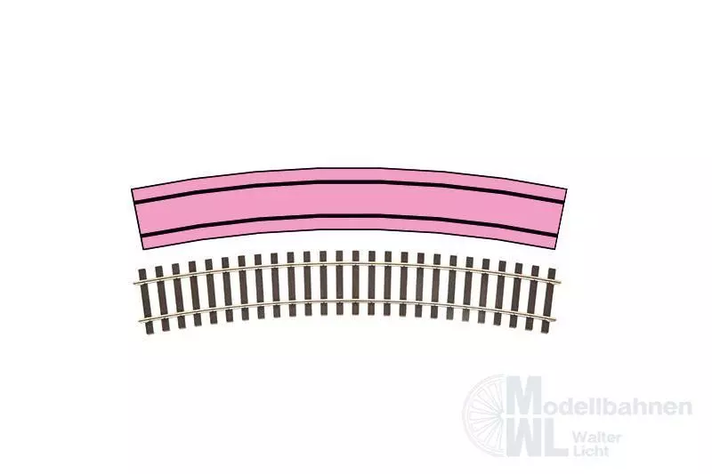 Lenz 45022 - Gleis gebogen 22,5°R2 Radius 1028,7 mm Spur 0