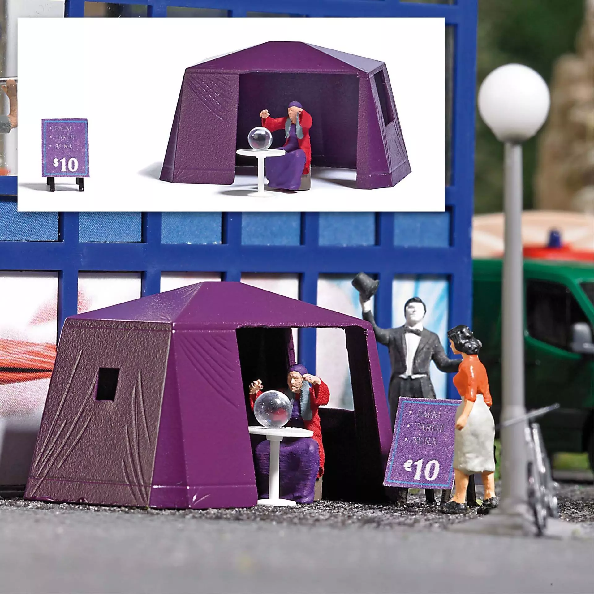 Busch 7995 - A-Set: Wahrsagerin H0 1:87