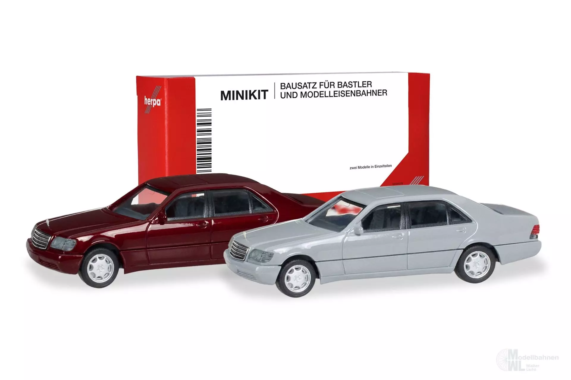 Herpa 012751-004 - MiKi Mercedes-Benz S-Kl (W140) 2 Stück H0 1:87