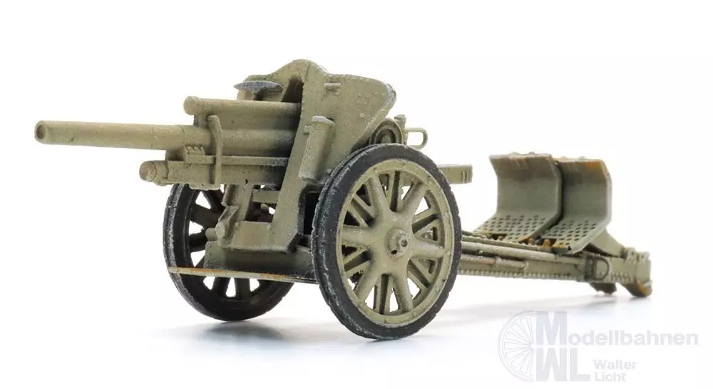 ARTITEC b.v. 6870630 - WM 10,5cm LeFH 18 Afrika Fertigmodell H0 1:87