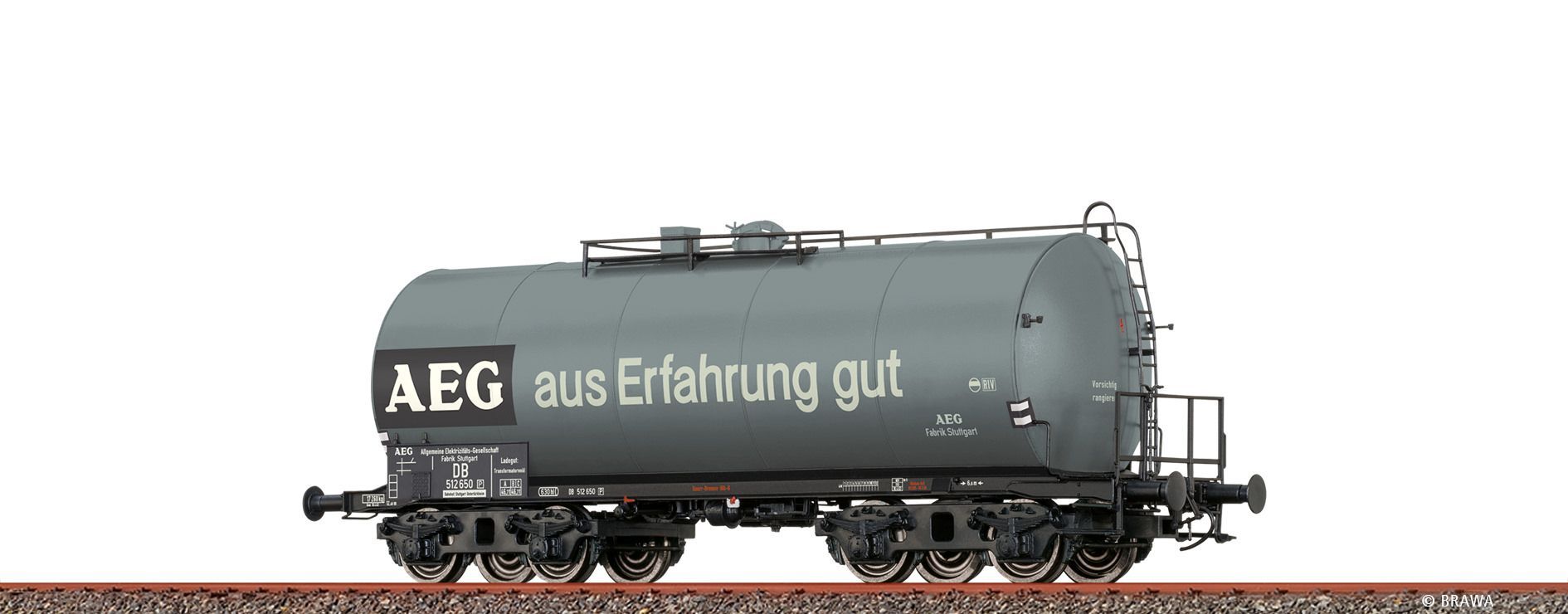 Brawa 49627 - Leichtbaukesselwagen DB Ep.III AEG Uerdingen 4-achsig ZZ [P] H0/GL