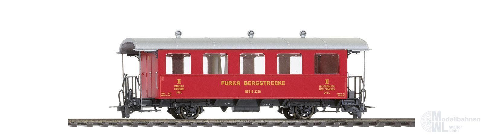 Bemo 3239286 - Personenwagen DFB Ep.V Dampfbahnwagen B 2206 DFB H0m