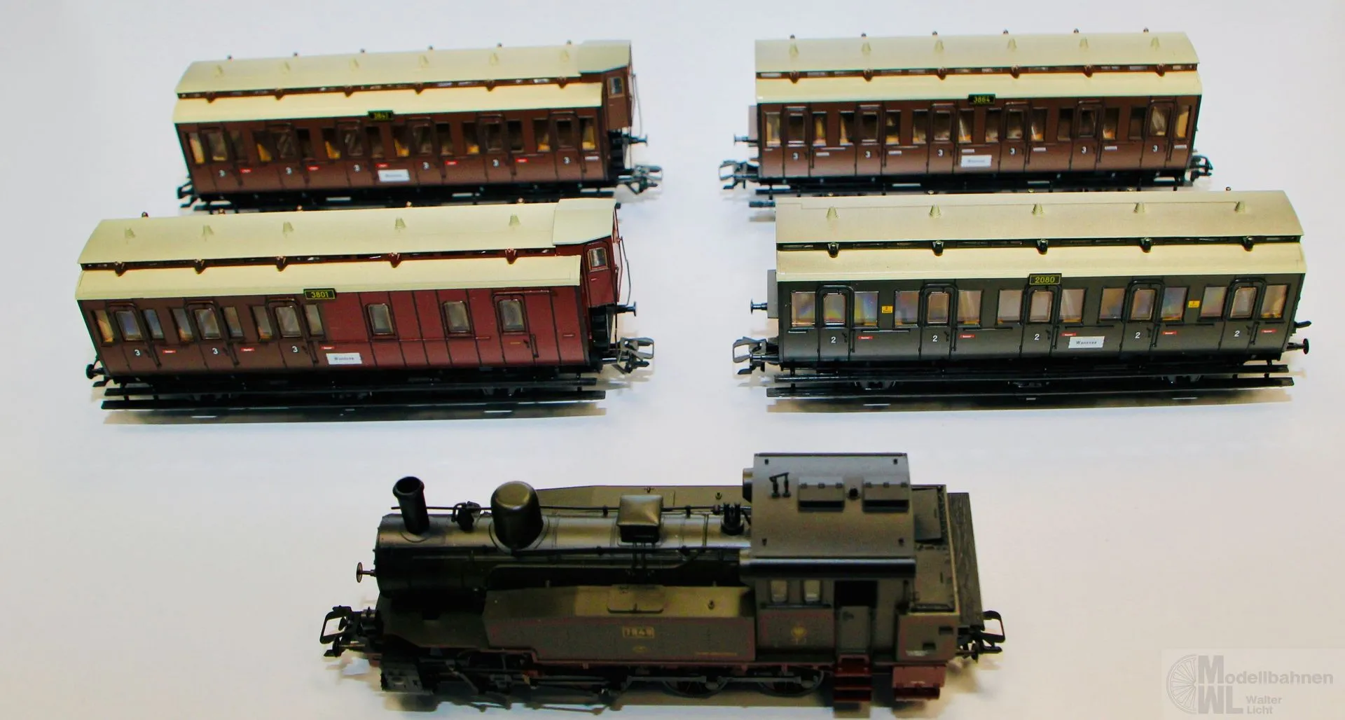 Märklin 26834 - MÄRKLIN - Zugpackung Berliner Vorortverkehr Dampflok T13 KPEV H0/WS DELTA