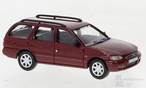 PCX-Models 870467 - Ford Escort MK VII Turnier metallic dunkelrot 1995  H0 1:87