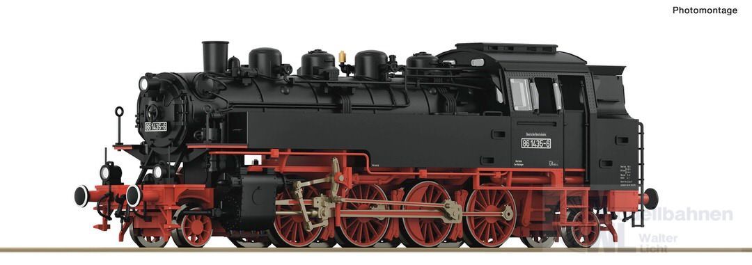 Roco 7180009 - Dampflok BR 86 DR Ep.IV TT 1:120