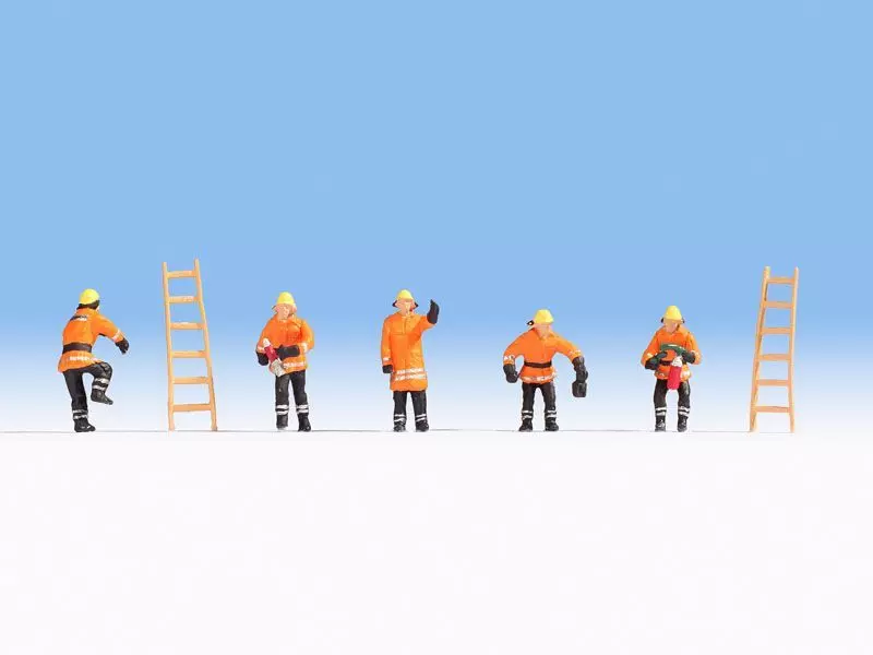 Noch 36022 - Feuerwehr (orange Schutzanzüge) N 1:160