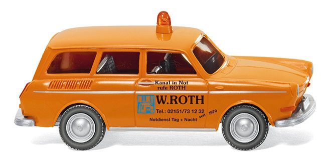 Wiking 004201 - Notdienst - VW 1600 Variant W. Roth H0 1:87