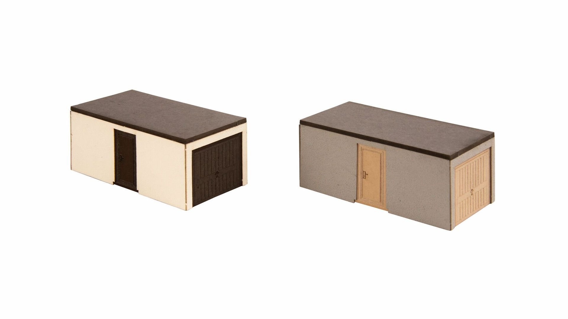 Noch 14319 - Fertig-Garagen 2 Stück H0 1:87