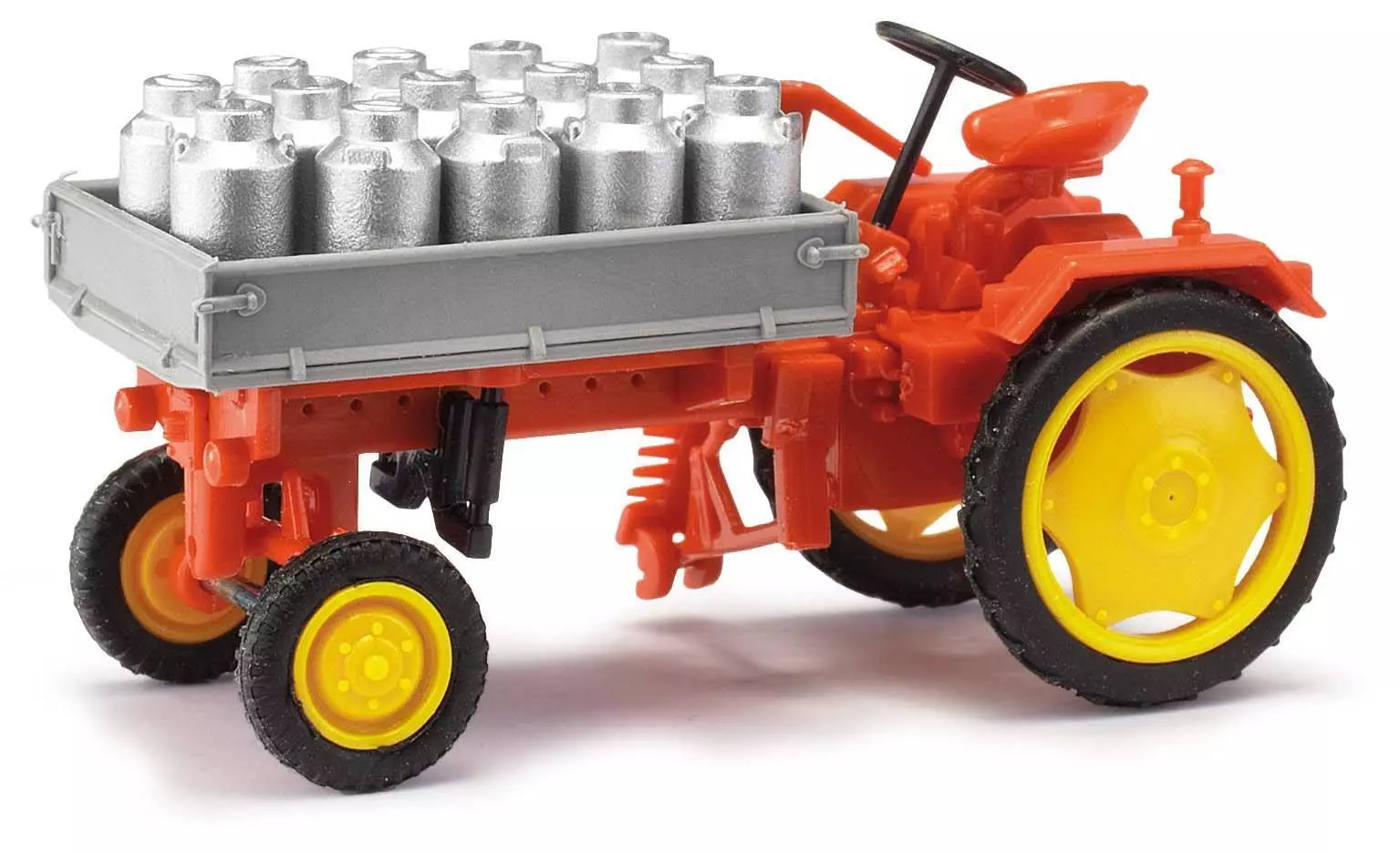 Mehlhose 210005001 - Traktor RS09 Pritsche + Milchkannen rot H0 1:87