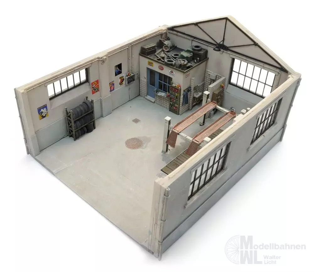 ARTITEC b.v. 10.474 - Niederländische Garage mit Innenausstattung H0 1:87 BAUSATZ