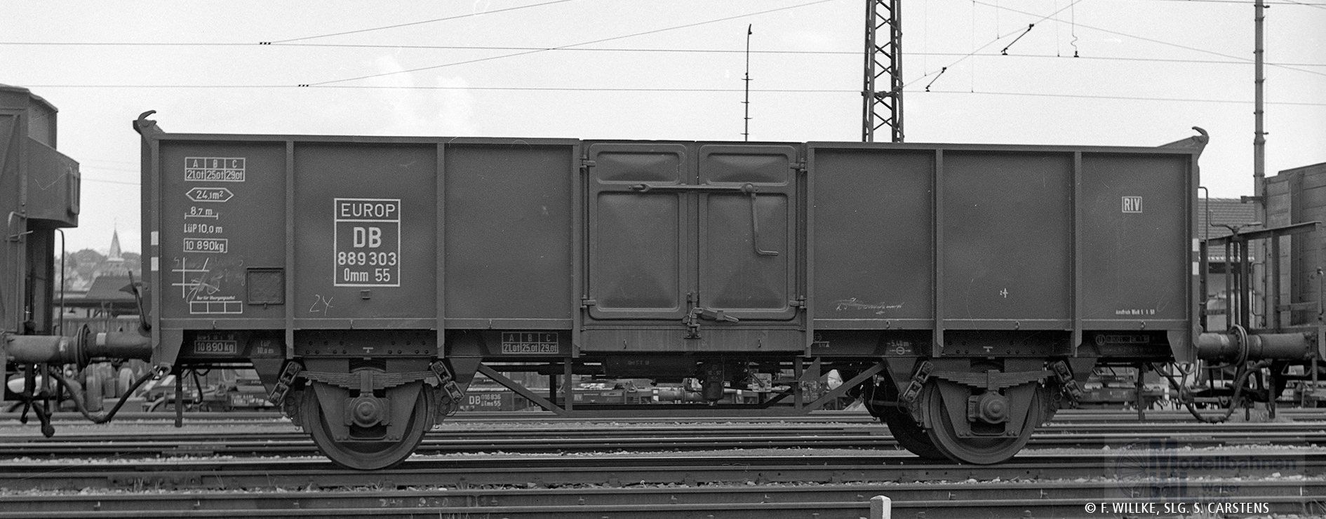 Brawa 50057 - Güterwagen offen DB Ep.III Omm55 889 303 H0/GL Brawa 50057 - Güterwagen offen DB Ep.III Omm55 889 303 H0/GL