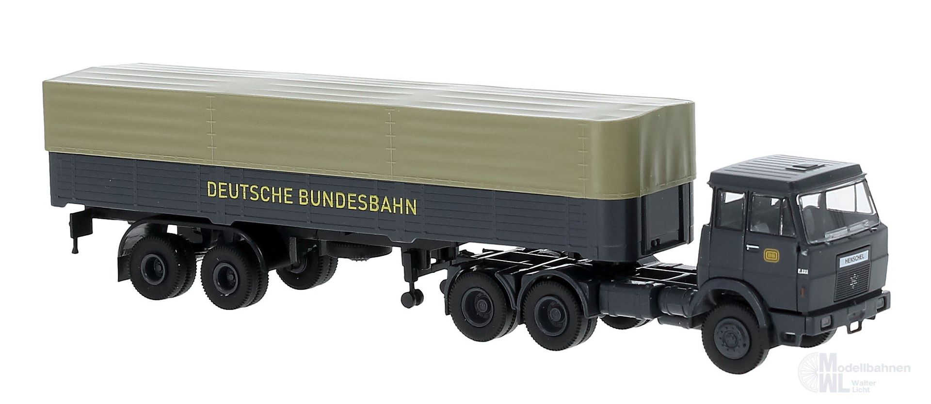 Brekina 82261 - Henschel F161 Pritsche/Plane-SZDeutschen Bundesbahn H0 1:87
