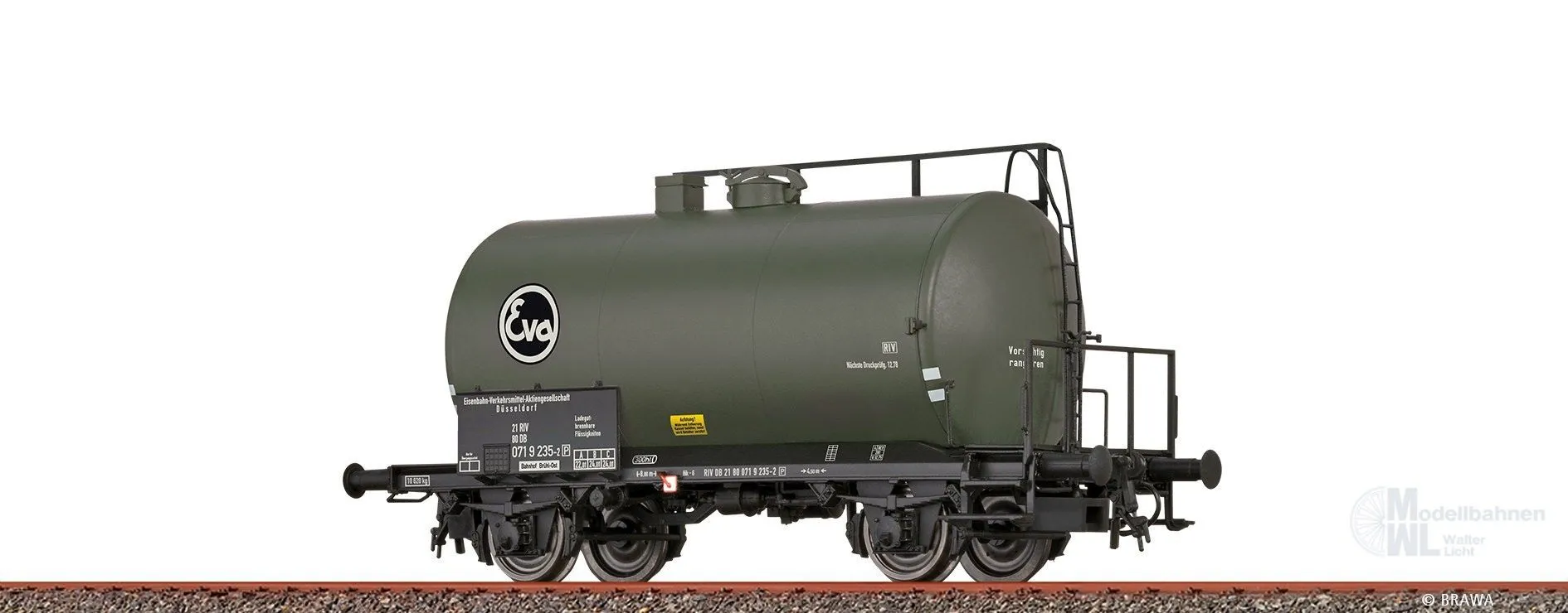 Brawa 51157 - Leichtbaukesselwagen DB Ep.IV Uerdingen Z Eva H0/GL