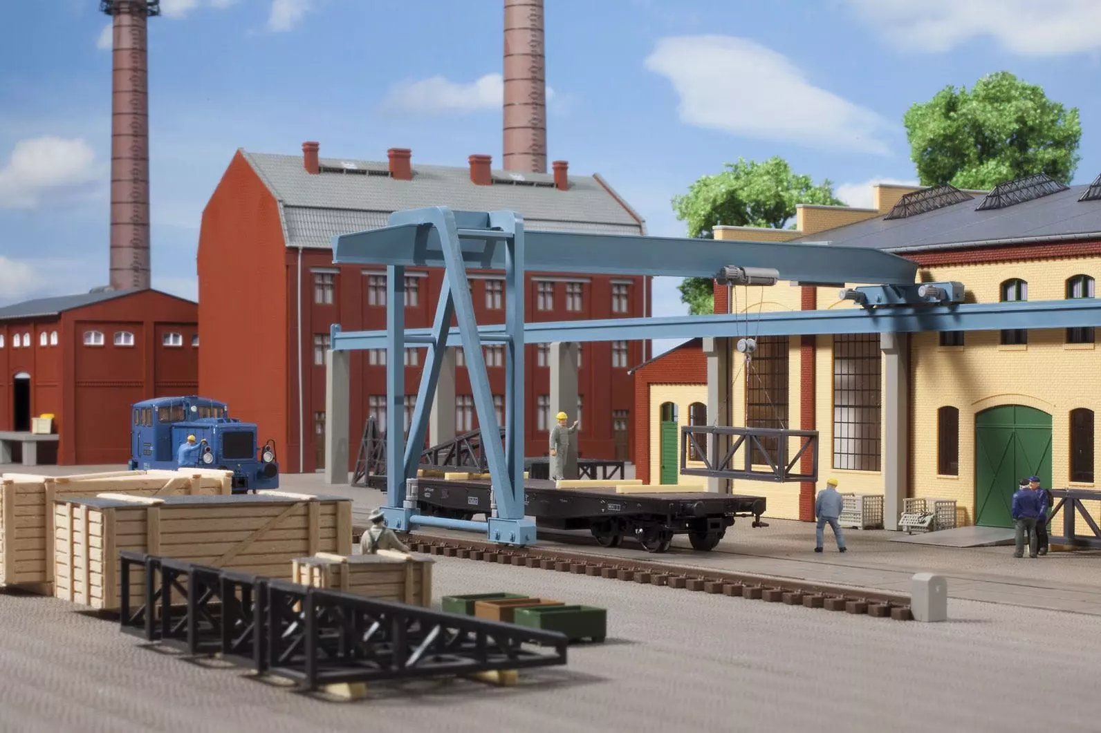 Auhagen 11437 - Halbportalkran 490 x 250 x 93 mm H0 1:87