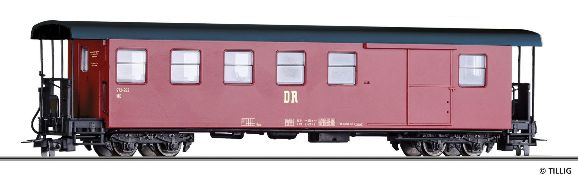 Tillig 03946 - Packwagen DR Ep.IV KBD4iv H0e