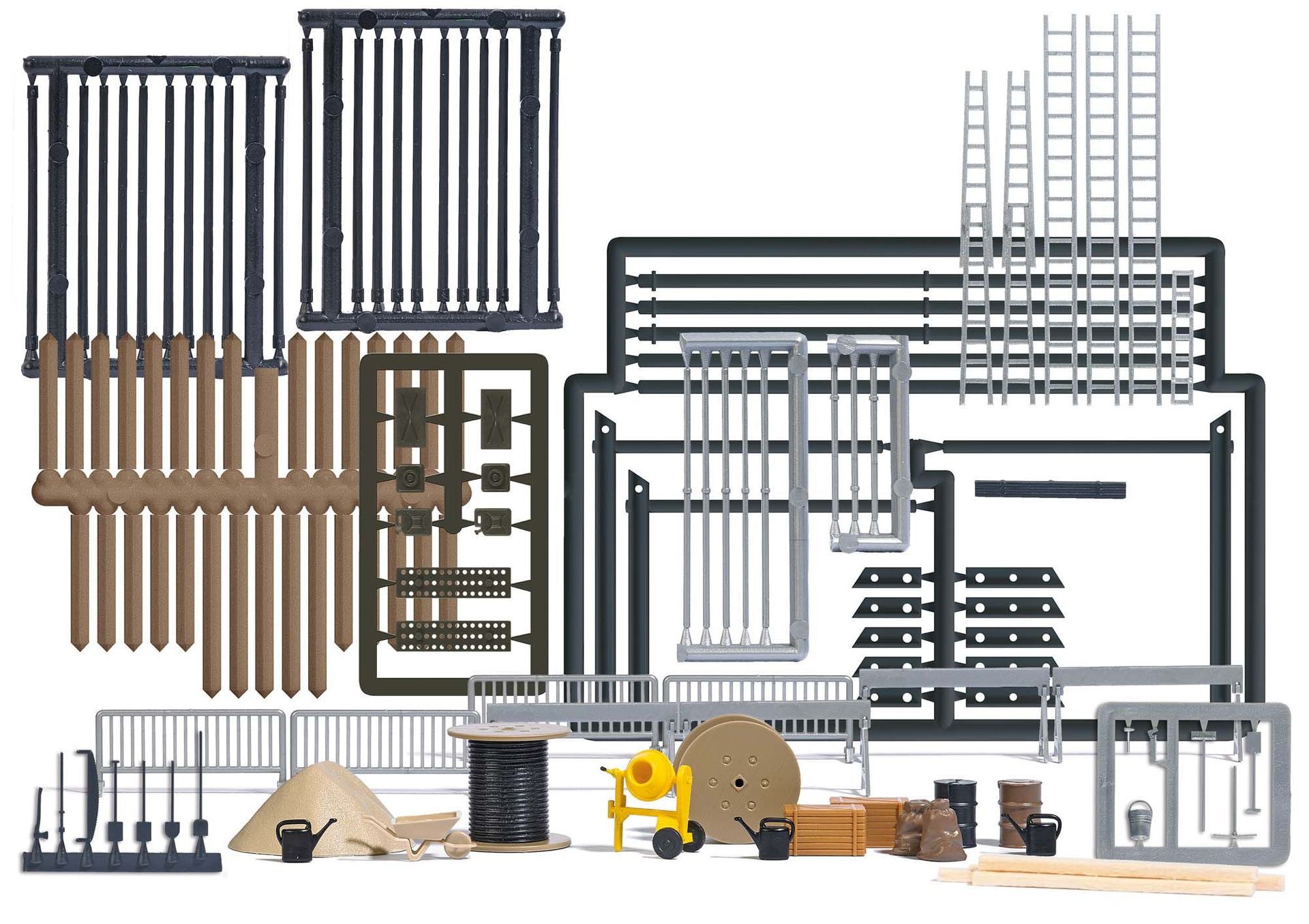Busch 1376 - Baustellen-Set H0 1:87 Busch 1376 - Baustellen-Set H0 1:87