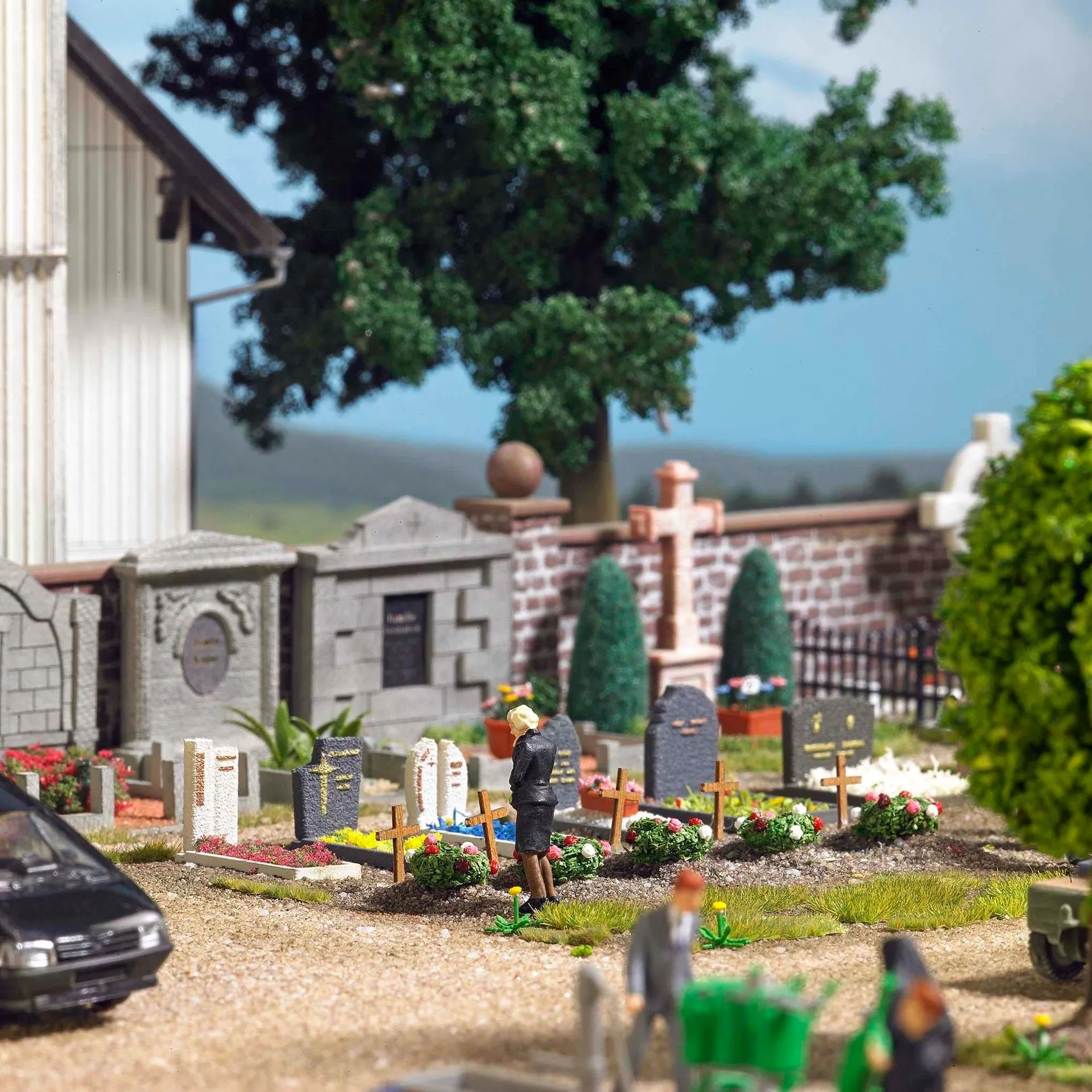 Busch 1090 - Friedhof Ausgestaltung H0 1:87