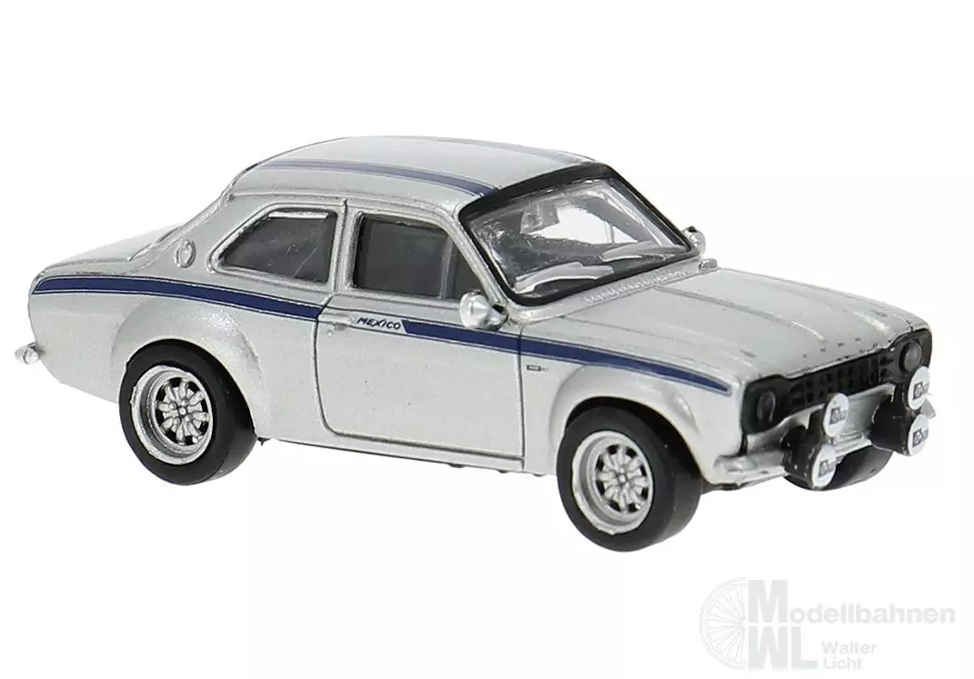 Brekina 19072 - Ford Escort RS 1800 Mk1 Mexico silber H0 1:87