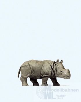 Preiser 29503 - Junges indisches Panzernashorn H0 1:87 Preiser 29503 - Junges indisches Panzernashorn H0 1:87
