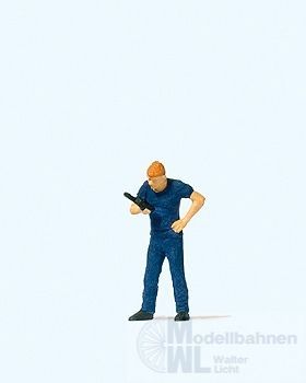 Preiser 28202 - Feuerwehrmann mit Funkgerät H0 1:87