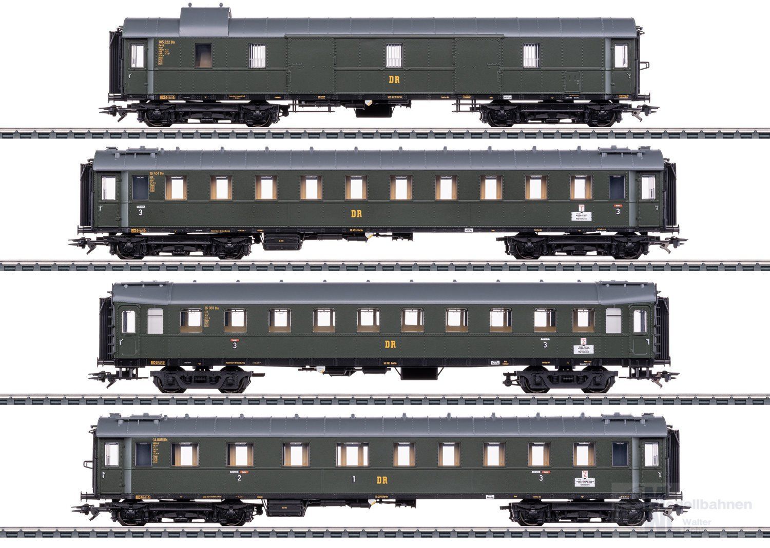 Märklin 42514 - Wagen-Set zur BR 19 016 DR Ep.III 4.tlg. H0/WS