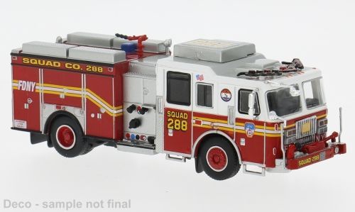 PCX-Models 870845 - Seagrave Attacker 2013 FDNY - Queens H0 1:87