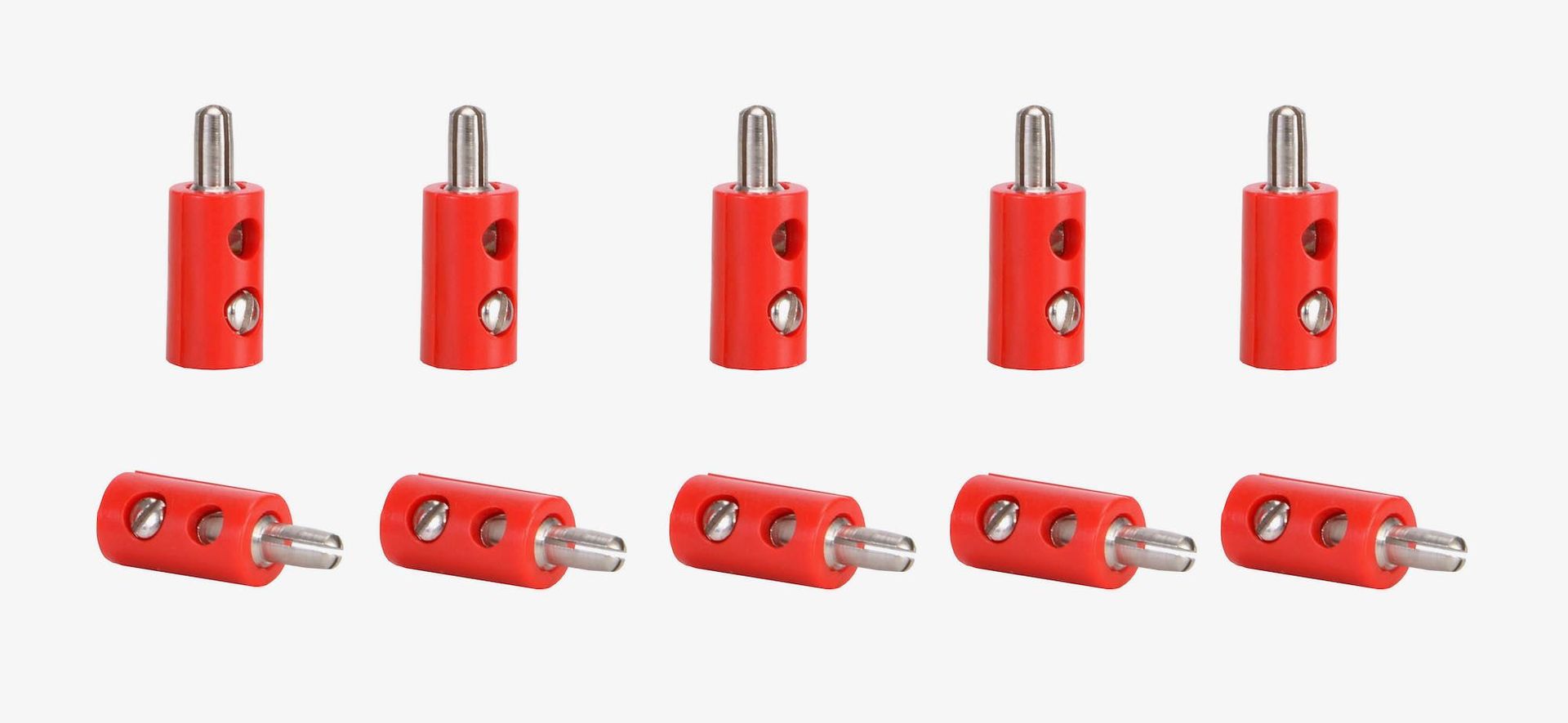 Viessmann 6871 - Querlochstecker 10 Stück rot