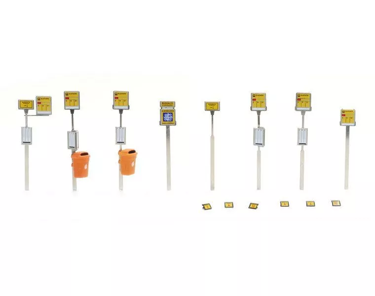 ARTITEC b.v. 387456 - Haltestellenschilder Satz H0 1:87