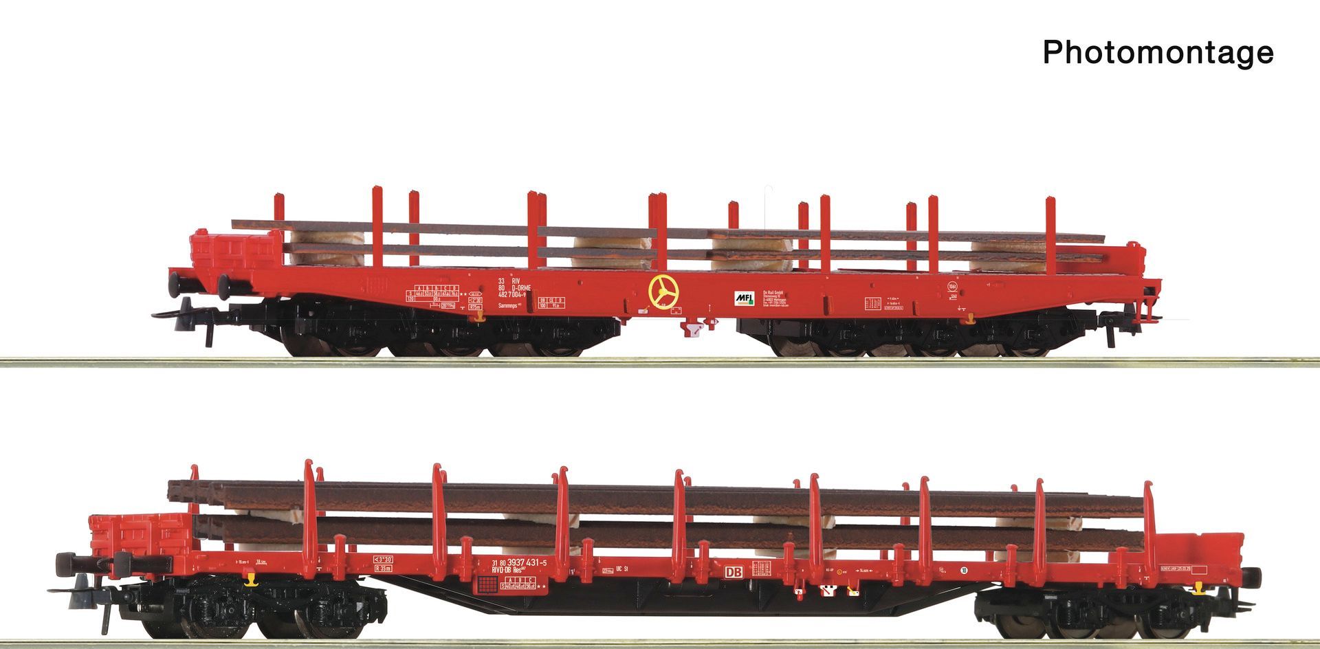 Roco 6600352 - Stahlzug Set OnRail/DB Ep.VI 2.tlg. Set 1 H0/GL