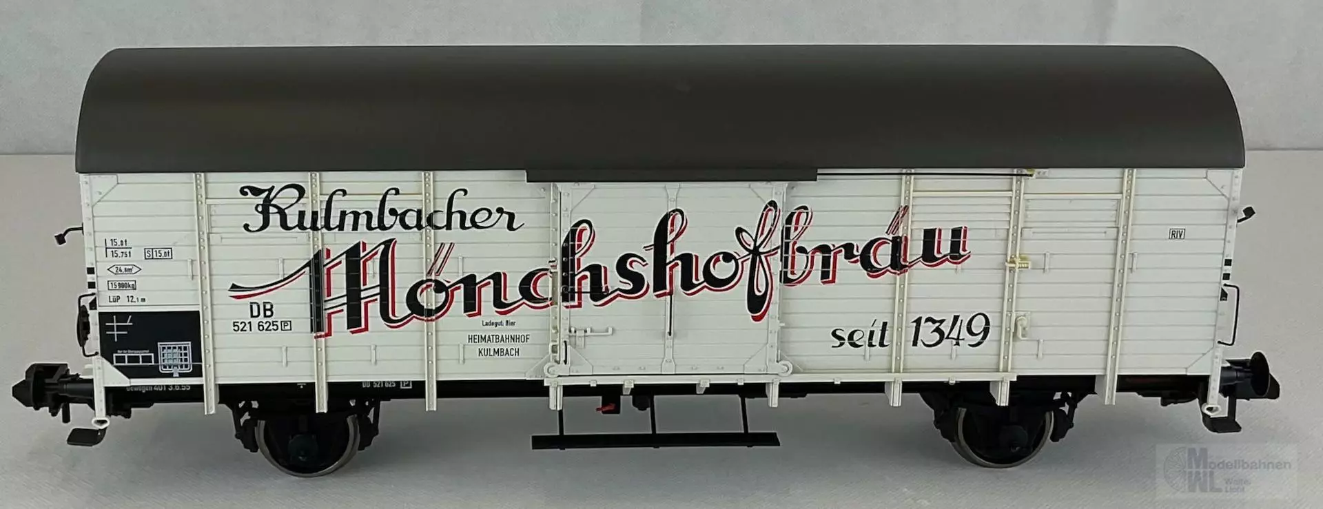 Märklin 58240 - MÄRKLIN - Güterwagen ged. DB Ep.III Kulmbacher Mönchshofbräu Spur 1