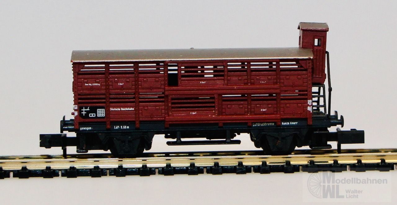 Arnold 4281 - ARNOLD - Verschlagwagen DRG Ep.II mit Bremserhaus N 1:160