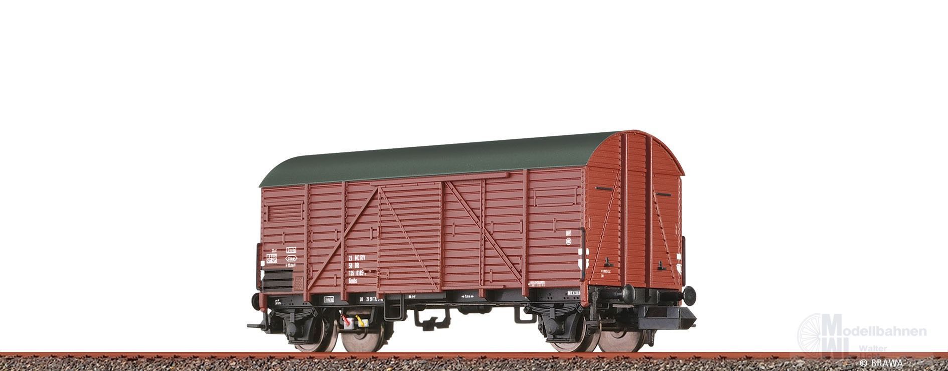 Brawa 67330 - Güterwagen ged. DR Ep.IV Gmhs N 1:160